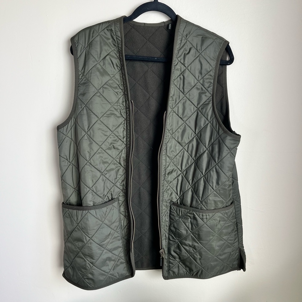 Barbour Quilted Zip-In Liner - Dark Green